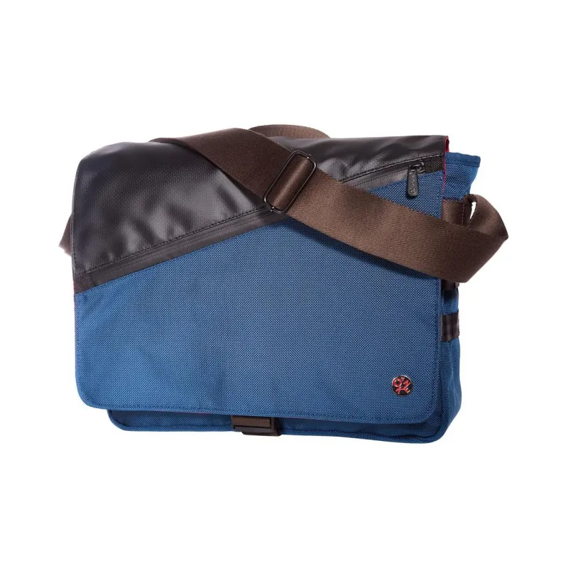 Manhattan Portage Bulletproof Nylon Flap Closure Crossbody Bag Shoulder Bag Medium Size Unisex Marine Blue-1