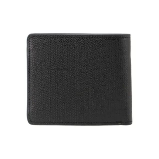 DIESEL Cow Leather Wallet Small Size Men's Black-1