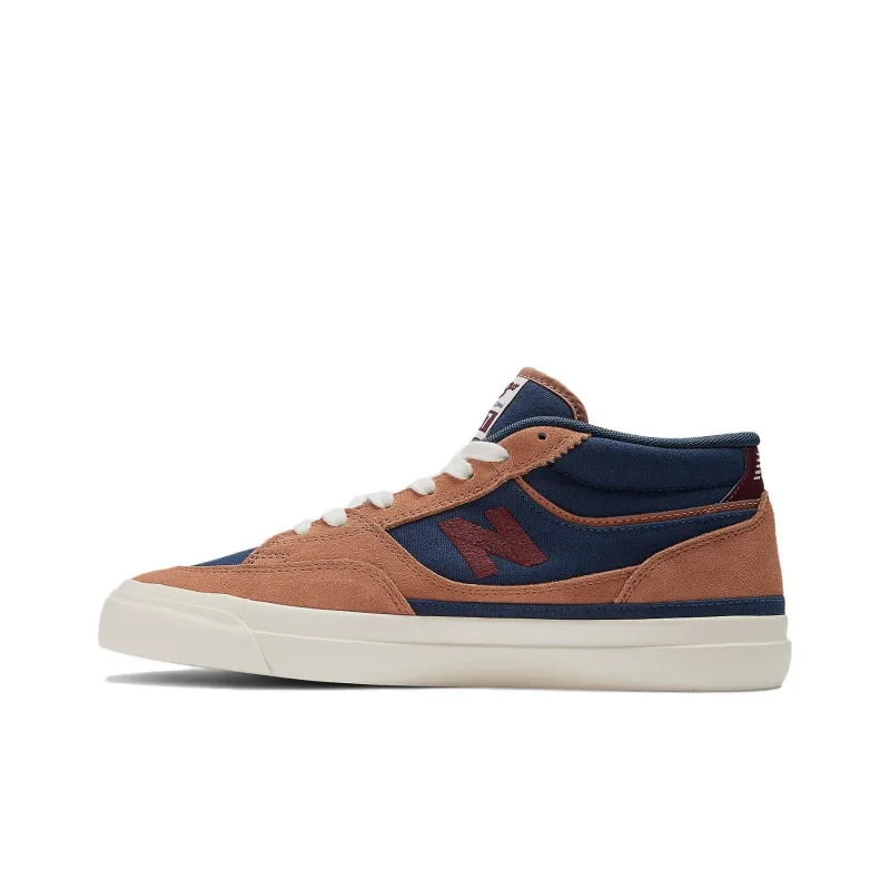 New Balance Numeric Slip Resistant Shock Absorbers Low Top Skateboard Shoes Unisex Brown Blue-0