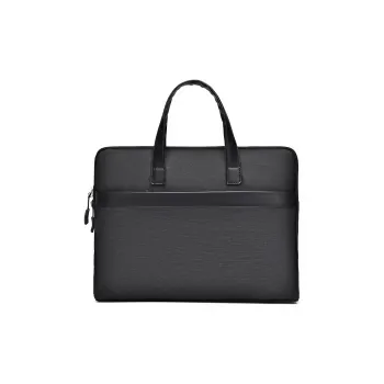 MUYKUY Polyester Handbag File Bag Laptop Bag Briefcase Large Size Unisex Black/Gray