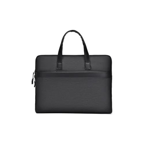 MUYKUY Polyester Handbag File Bag Laptop Bag Briefcase Large Size Unisex Black/Gray
