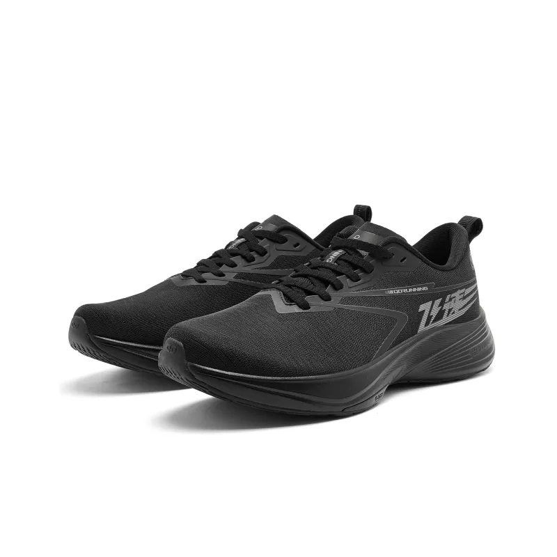 QIAODAN Rapid 2.0 Running Shoes Men Low Top Black Coal Gray-2