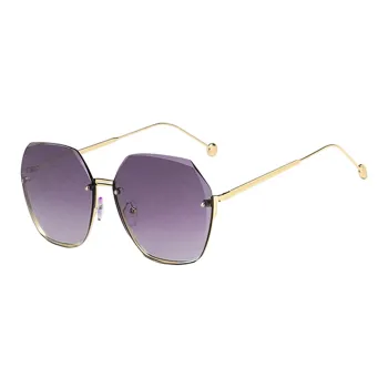 Youyoulan Metal Square Sunglasses Unisex