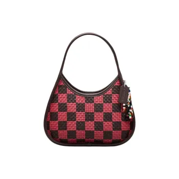 COACH Ergo Recycled Leather Handbag Shoulder Bag Medium Size Women's Ox Blood Color