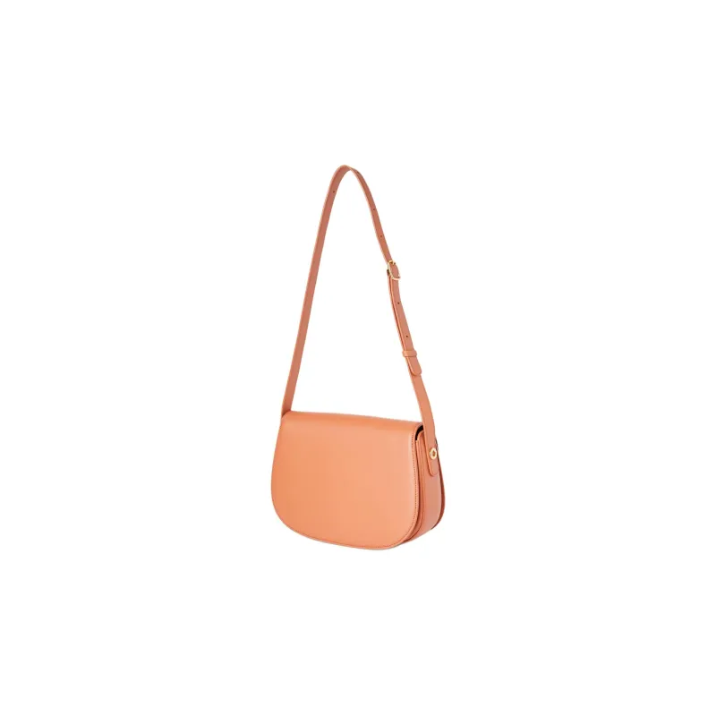 Loro Piana Ghiera Calfskin Handbag, Shoulder Bag, Crossbody Bag Orange-1