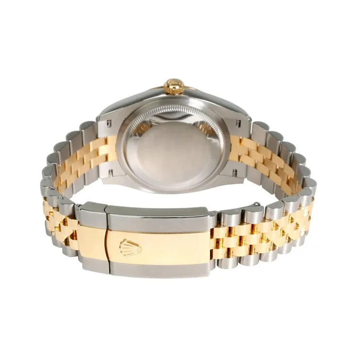 ROLEX DATEJUST Collection Automatic Mechanical Movement Women's Watch 36mm Gold Dial Oystersteel Case Oystersteel Strap-1