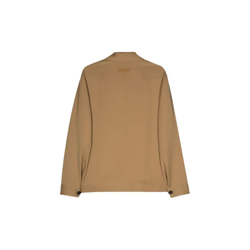 Lanvin Appliqué Logo Wool Jacket-1