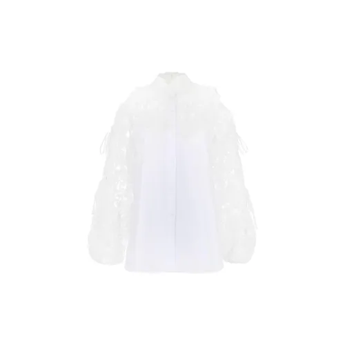 ERMANNO SCERVINO Lace-panelling Cold-shoulder Blouse