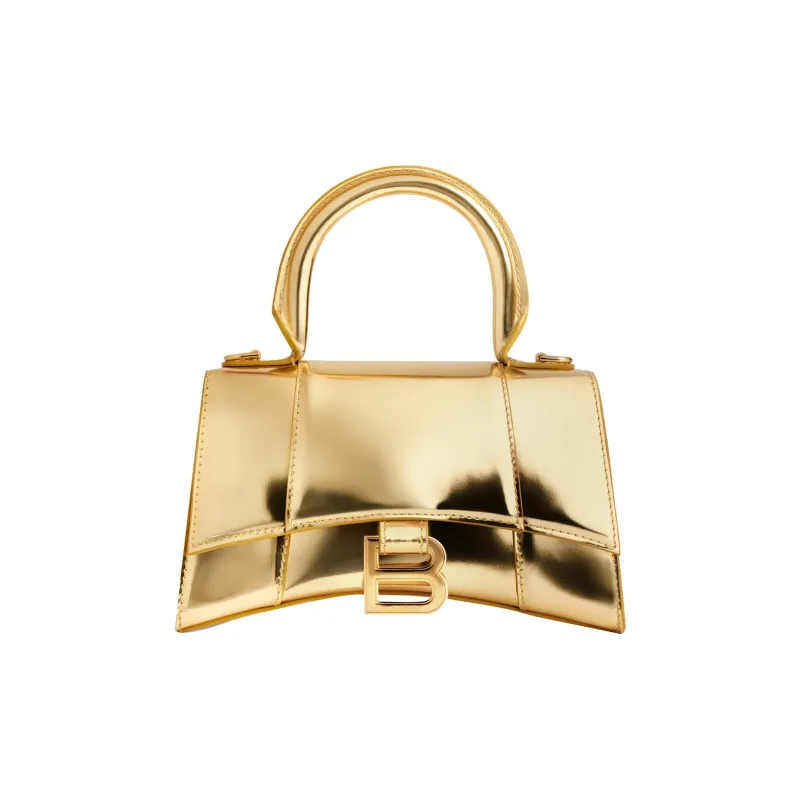 Balenciaga Hourglass Mirror Effect Xs Handbag-0