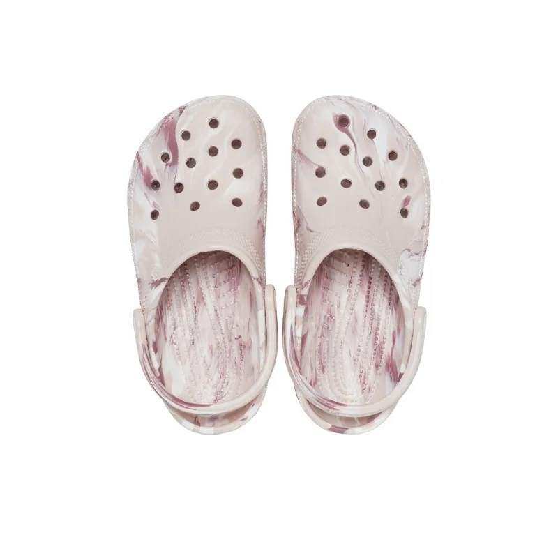 Crocs Classic Marbled Clogs 'White Pink'-3