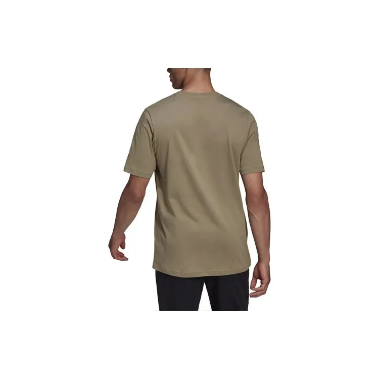 Adidas M LIN SJ T Shirt Men's Green-1