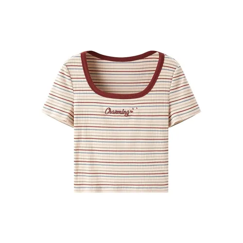 LEDIN T-Shirts Women's Colorful Stripes In Stock