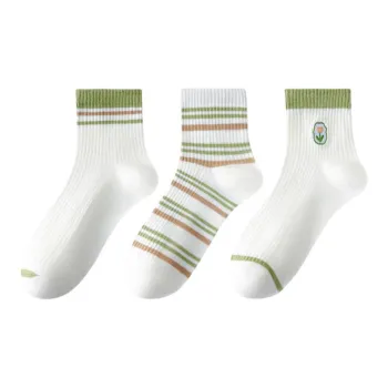 MIIOW Mid Calf Socks Women's 3 Pack