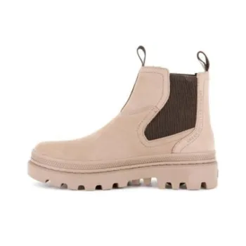 Palladium Short Chelsea Boots Unisex Beige