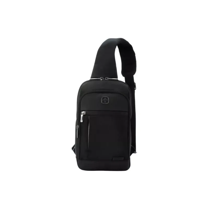 Wenger Polyamide Shoulder Bag Crossbody Bag Sling Bags Small Size Men's Black-0