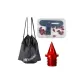 Large Capacity Backpack+Box Included Red Carbon Tack Nails (18 Pcs+Nail Pullers)