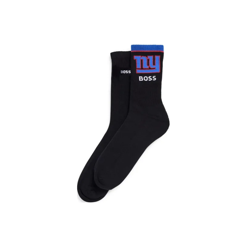 HUGO BOSS x NFL Mid-Calf Socks Men's 2 Pack Black-0