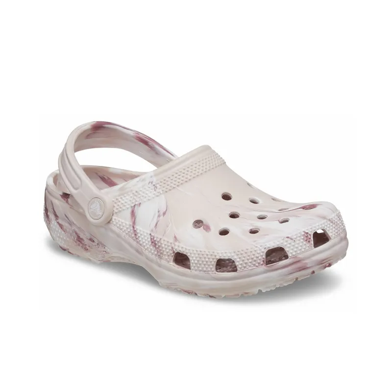 Crocs Classic Marbled Clogs 'White Pink'-2
