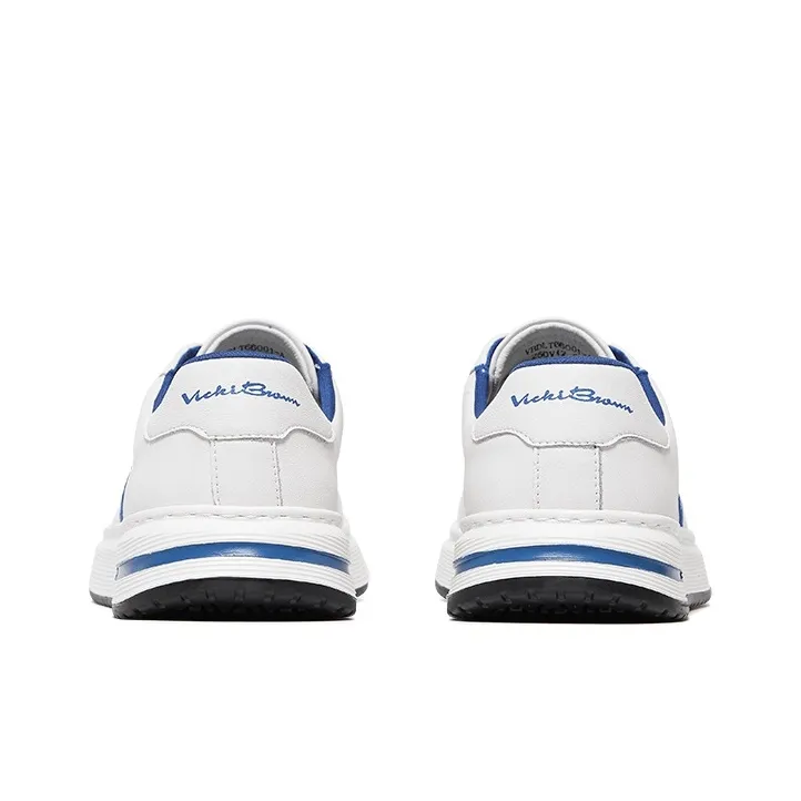VICKI BROWN Stylish Skateboarding Shoes White Blue-4