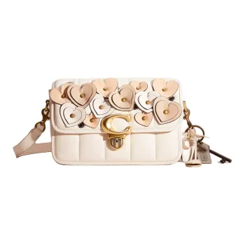 COACH Studio Nappa Leather Crossbody Bag Shoulder Bag Women's Chalk White