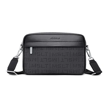 MashaLanti PVC Shoulder Bag Crossbody Bag Men's Dark Gray