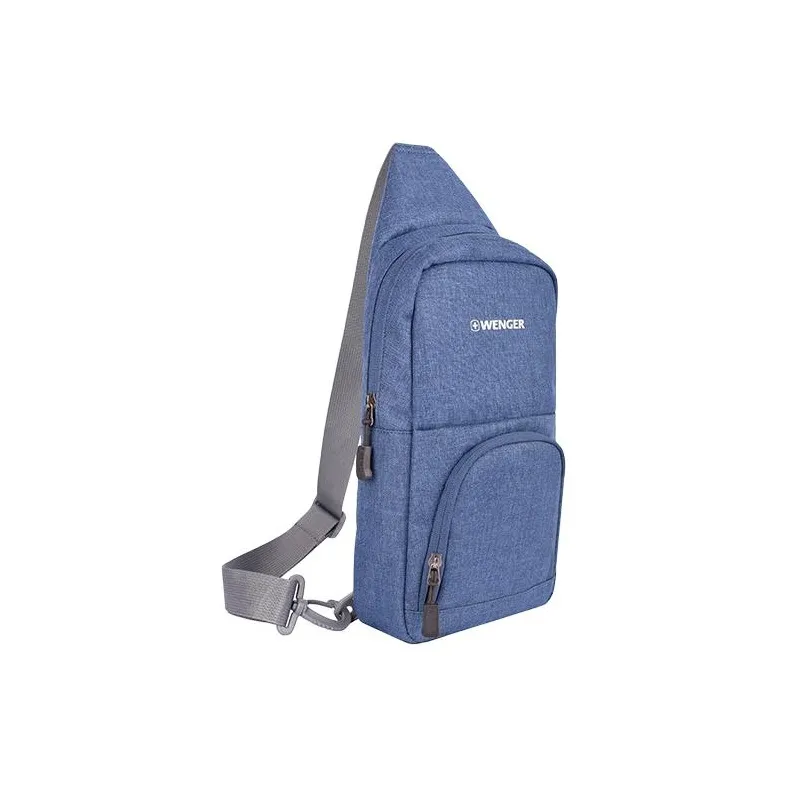 Wenger Fabric One Shoulder Crossbody Sling Bags Small Size Men's Blue-2
