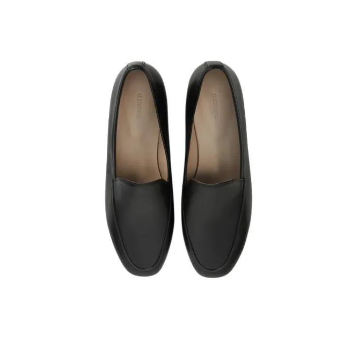 12 STOREEZ Almond toe Leather Loafers Women's-4