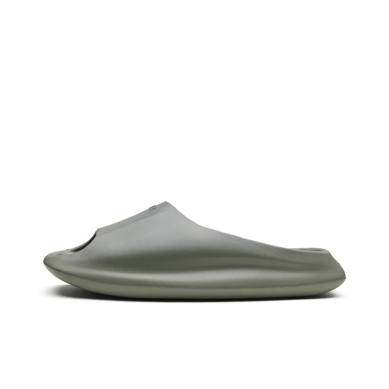 EQLZ EQUALIZER Quiet Abrasion Resistant Slide Slippers Unisex Moss Gray-0