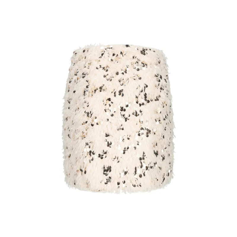 VANN VALRENCÉ Casual Short Skirts Women's Almond Oil White-1