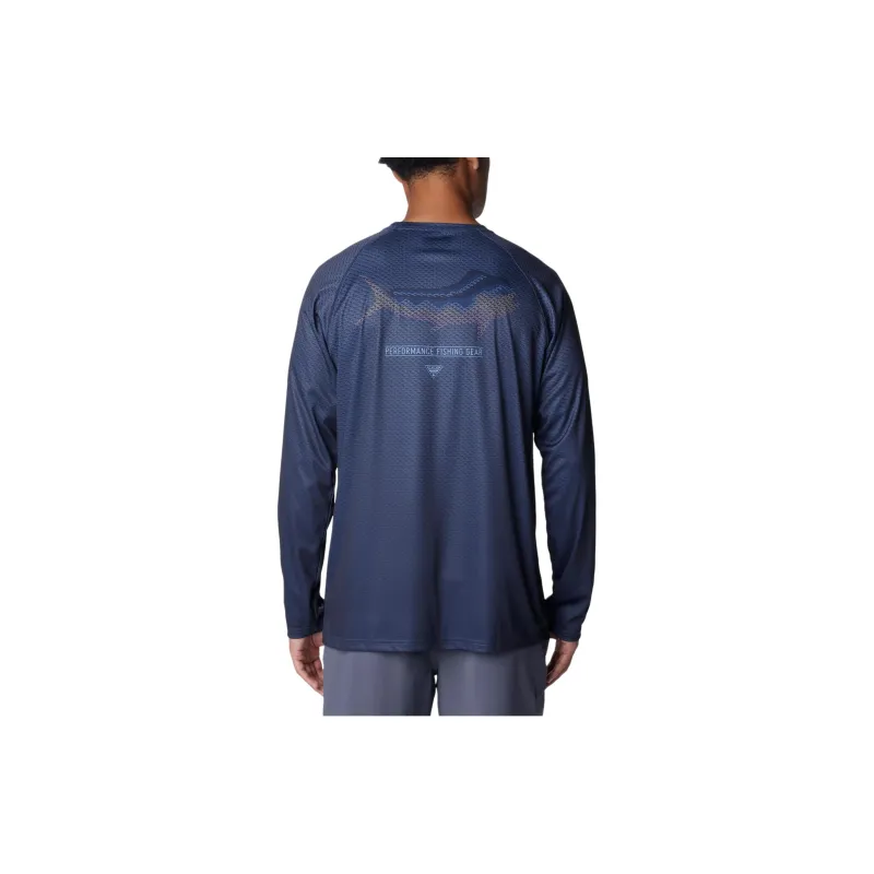 Columbia PFG Super Terminal Tackle™ T-Shirt Men's Dark Blue-1
