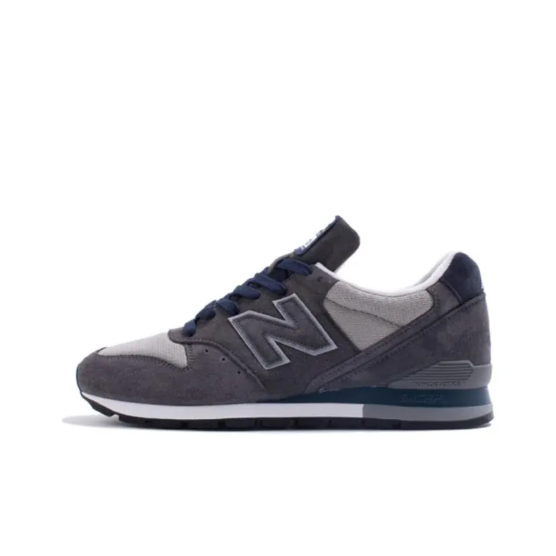 New Balance NB 996 Cushioning, Slip Resistant, And Abrasion Resistant Low Top Running Shoes Unisex Gray Blue-0