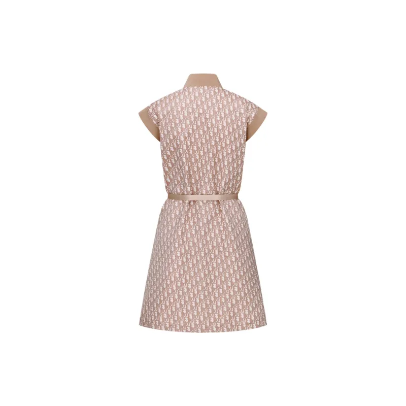 DIOR SS24 Sleeveless Dress Women's Peach Pink-1