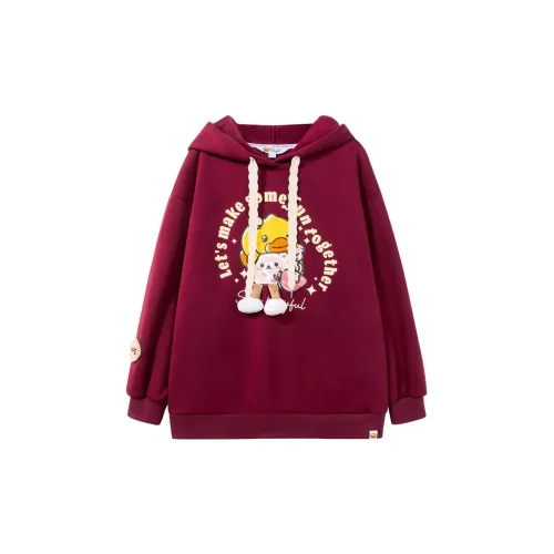 B.Duck Sweatshirts Women's Maroon