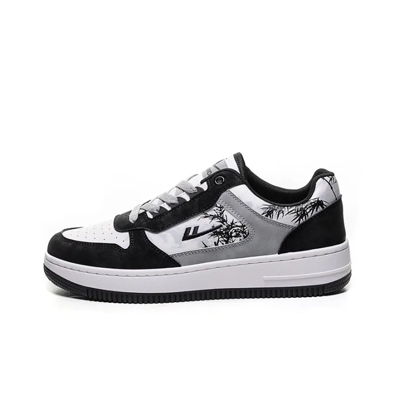 WARRIOR Ink Painting Skateboarding Shoes Unisex-0