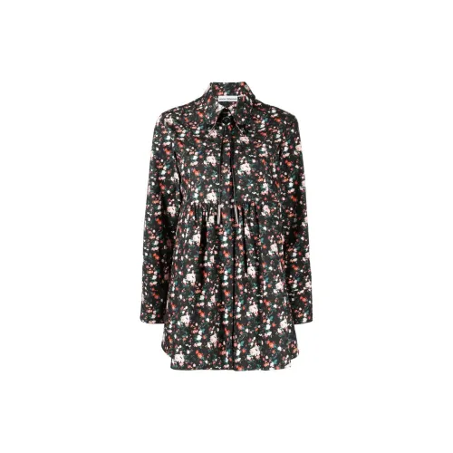 Rabanne Embellished Floral-print Shirt Dress