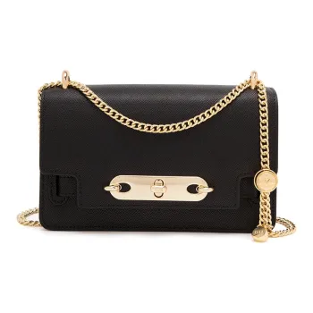 ELLE Leather Crossbody Bag Trumpets Women's Black/Brown/Gray/White