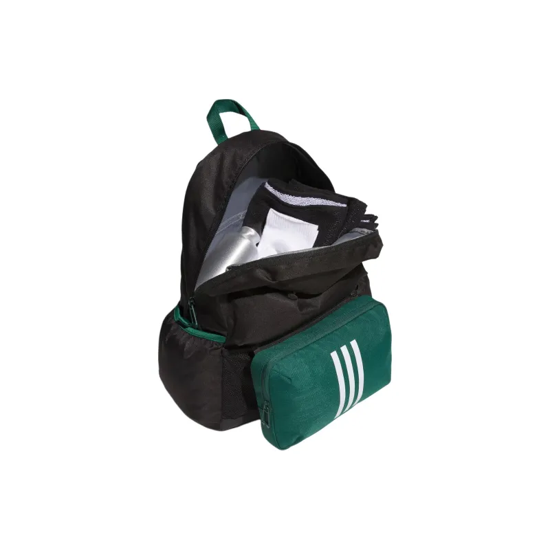 Adidas Polyester Backpack Regular Men's Black & Forest Green-3