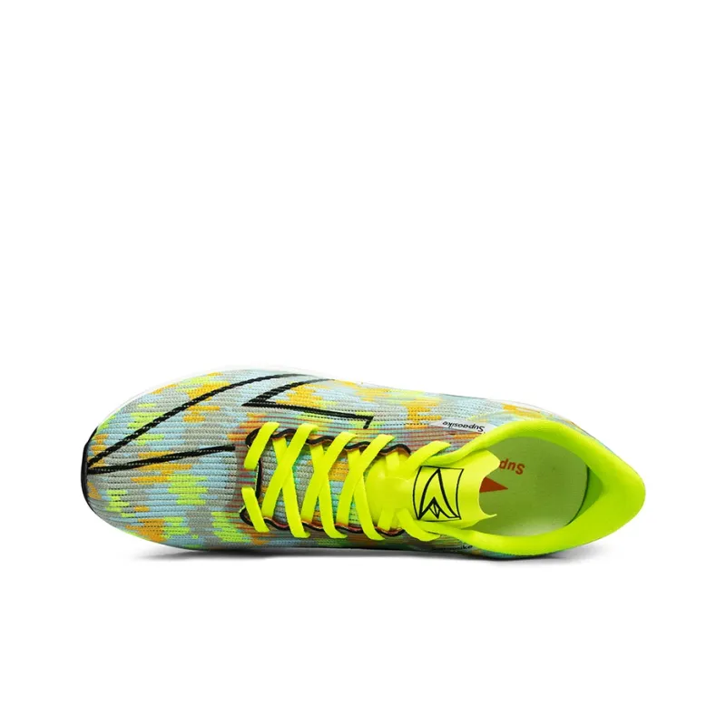 SUPAOSIKE Low Top Running Shoes Unisex Yellow Green-2