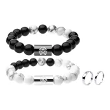 Uncertain Destiny Couple Aromatherapy Gift Sets Clothing Sets+925 Sterling Silver Couple Rings RCDW1473