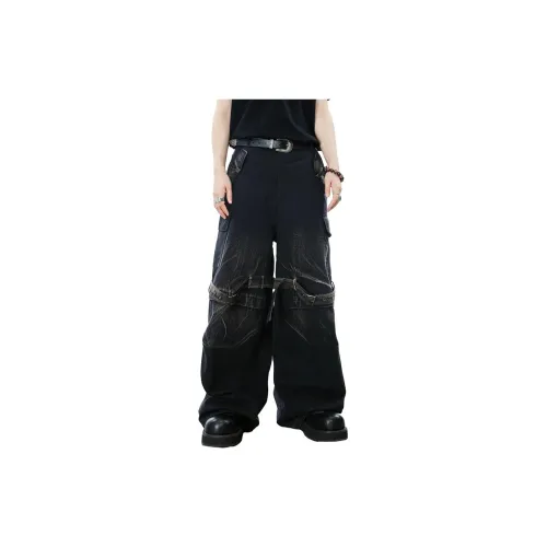 0-CROWORLD Casual Pants Men Black