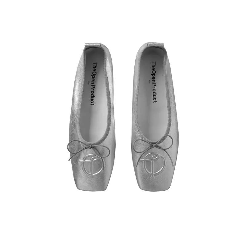 Open Yy Casual Single Shoes Women's Silver-4