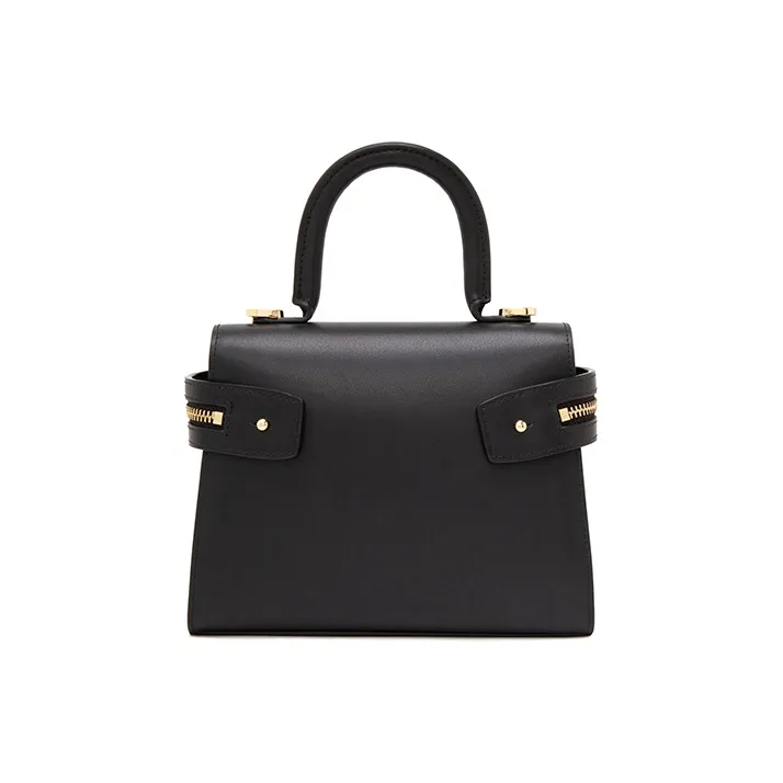 ELLE Leather Crossbody Bag Regular Women's Black/Red/Pink-2