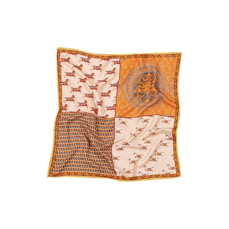 SILKUEEN Wool Silk Scarves Unisex-1