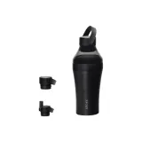Luxurious Black 12oz (Sealed Twist Cap+Extended Lid)
