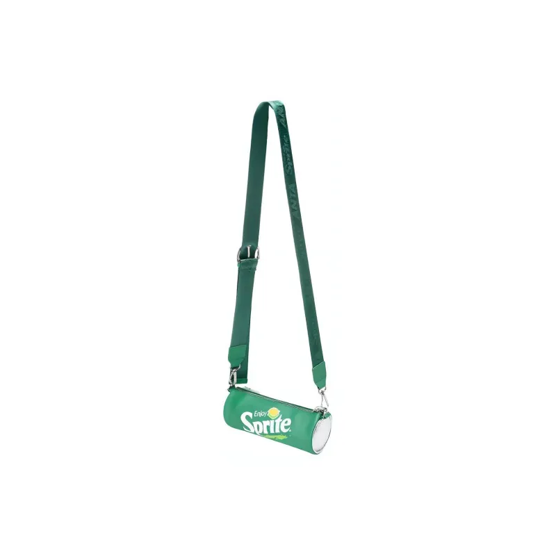 Anta Sprite Collaboration Life Collection PU Tube Bag Crossbody Bag Unisex Green-1