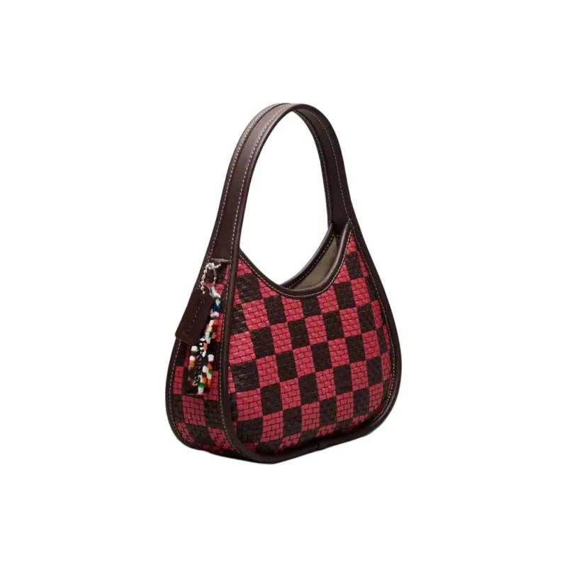 COACH Ergo Recycled Leather Handbag Shoulder Bag Medium Size Women's Ox Blood Color-1