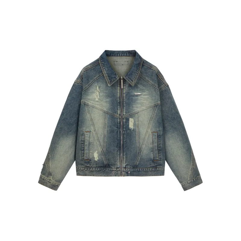 88rising Denim Jackets Unisex Washed Blue-1