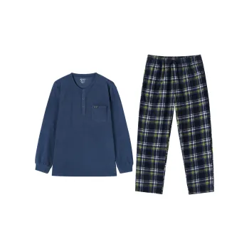 JOCKEY Pajama Set Men's Plaid Print