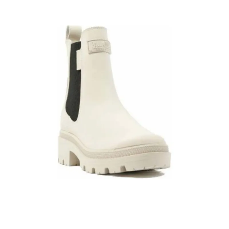 Palladium Short Chelsea Boots Unisex White-1