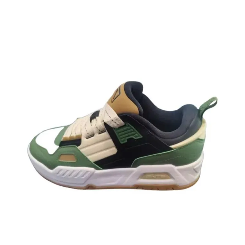 Anta Coverage High Top Skateboard Shoes Unisex Green-0